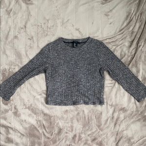 Black and white crop top